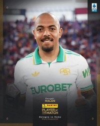 开云网页版-传射建功！意甲官方：马伦当选博洛尼亚vs罗马全场最佳球员